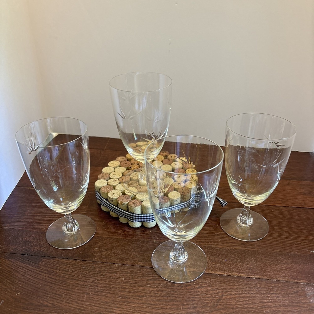 Dawn Clear (Stem 17624) by Tiffin-Franciscan Set‎ Of 4 Ice Tea Glasses